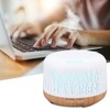 Desktop Humidifier 300ml Wood Grain Design Low Noise Aromatherapy Humidifier