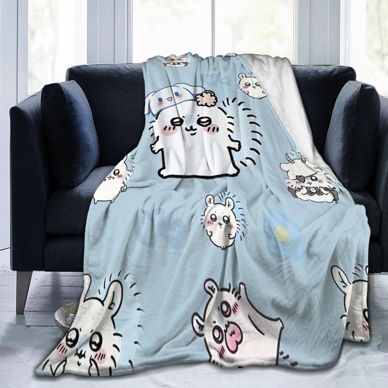 Chiikawa Blanket, Flannel Soft Fluffy Blanket, Single, Dust Mite Resistant,