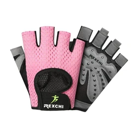 Women Fitness Gym Training Gloves Half Finger Gel Weight Lifting Workout Gloves -with Breathable Design