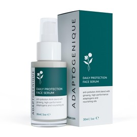 Adaptogenique Daily Protection Face Serum, Powerful Multi-Functional Treatment: Protects from Pollution, Fights Wrinkles, Brightens & Hydrates | With Natural AHA, Adaptogens and Nourishing Oils | 30ML