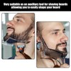 2 pieces beard styling stencil, beard trimming auxiliary tools, beard