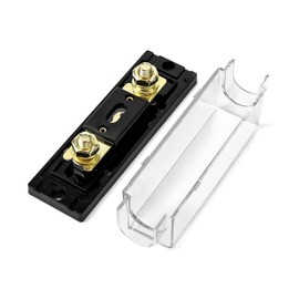 QWORK® ANL Fuse Holder 0/2/4 Gauge with 150 Amp ANL Fuse (Pack of 2)
