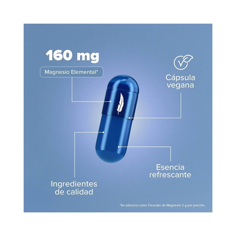Suplemento Alimenticio Birdman Treonato de Magnesio 90 Cap