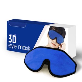 Sleep Mask for Kids with Blockout Light - Memory Foam 3D Contoured Eye Mask - Eye Cover & Travel Sleep Mask, Blindfolds for Kids, Girls, Boys (Dark Blue)