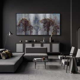 KLAKLA Black and Gold Wall Art - African American Black Girl Wall Art Colorful Black African Woman Canvas Picture Framed Wall Decor for Living Room Bedroom Home Decoration