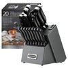 McCook® Knife Sets, German Stainless Steel Forged Kitchen Knives Block