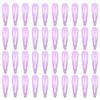 40 Counts Colorful Metal Snap Hair Clips 2 Inch Barrettes
