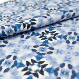 Singer Fabric, 100% Cotton, China Blue Batiks, Cut by The Yard