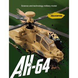 SEMKY Military Series AH-64 Helicopter Gunships Apache Air Force Building Block Set (255 Pieces) -Building and Military Toys Gifts for Kid and Adult