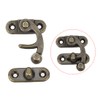 sourcing map Antique Vintage Lock Clasp Right Latch Hook Hasp
