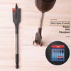6 pc Standard Spade Bit Drill Bit Set,Threaded Spade Bit