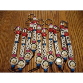 I LOVE MY DOG KEY CHAIN - BICHON FRISE