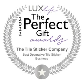 LPS PACK OF 10 STYLE 3 Pastel blue green yellow pink Victorian Moroccan retro traditional aged style Mosaic style tile transfers stickers bathroom kitchen stick on wall tile