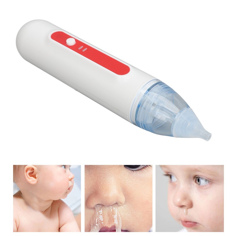 Baby Nasal Aspirator Detachable Soft Silicone Safety Electric Nose Mucus