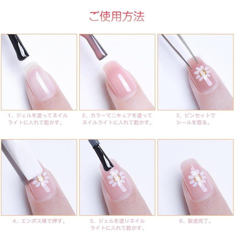 ISHR Alphabet Nail Stickers Set of 7 2 Types Nail