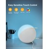 EASEMO Touch Lamp for Bedroom, RGB Color Changing Small Table