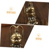 ULTECHNOVO Copper Craft Monkey King Pendant Antique Wukong Hanging Decor