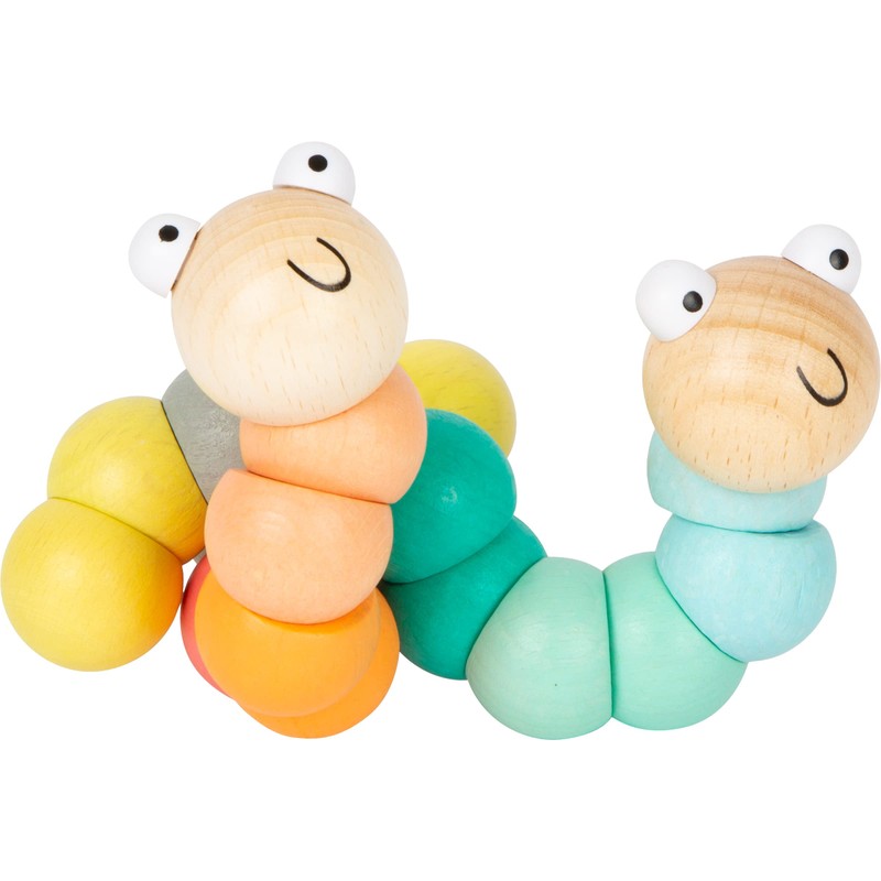 Small Foot 11772 Pastel Caterpillar Motoric Toy Display, for bending