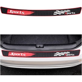 TSUGAMI Car Rear Bumper Protector Guard, 90 * 7cm Vehicle Trunk Door Entry Sill Protection Strip for Threshold, Scratch Resistant Auto Exterior Accessories, Universal for SUV, Sedan