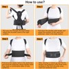 Aollop Posture Corrector Men Back Brace Back Support with Breathable
