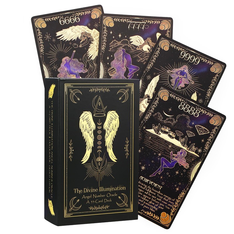 Illumination Angel Number Oracle and Affirmation Cards: a 55-Card Deck