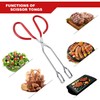 MSY BIGSUNNY Stainless Steel Scissor Tongs Heavy Duty Cooking Tongs