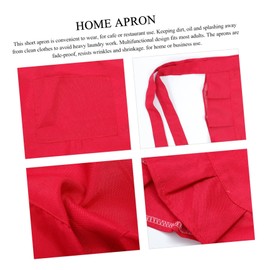 Anneome Practical Cooking Apron Half Length Kitchen Apron for Restaurant Use Ideal for Cooking Serving and Household Tasks