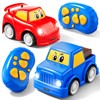 DULONIME Remote Control Car 2 Year Old, 2-Pack Toddler RC