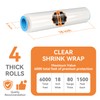 ADAYM Heavy Duty Shrink Wrap Roll 18" x 1500' -