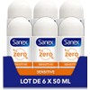 Sanex Zero % Sensitive - 6 x 50 ml