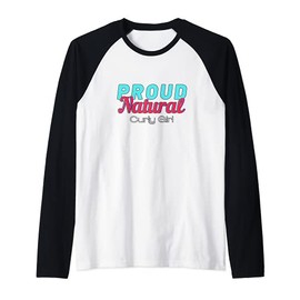 Afro Natural Hair Beauty Ethnic Curly Girl Proud Natural Raglan Baseball Tee
