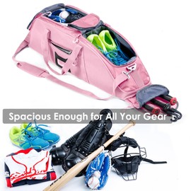 VIGEGARI Youth Baseball Bag for Boys 8-12 - Baseball Duffle Bag - Catcher Gear Bag for Boys 12-14, Youth, Adults