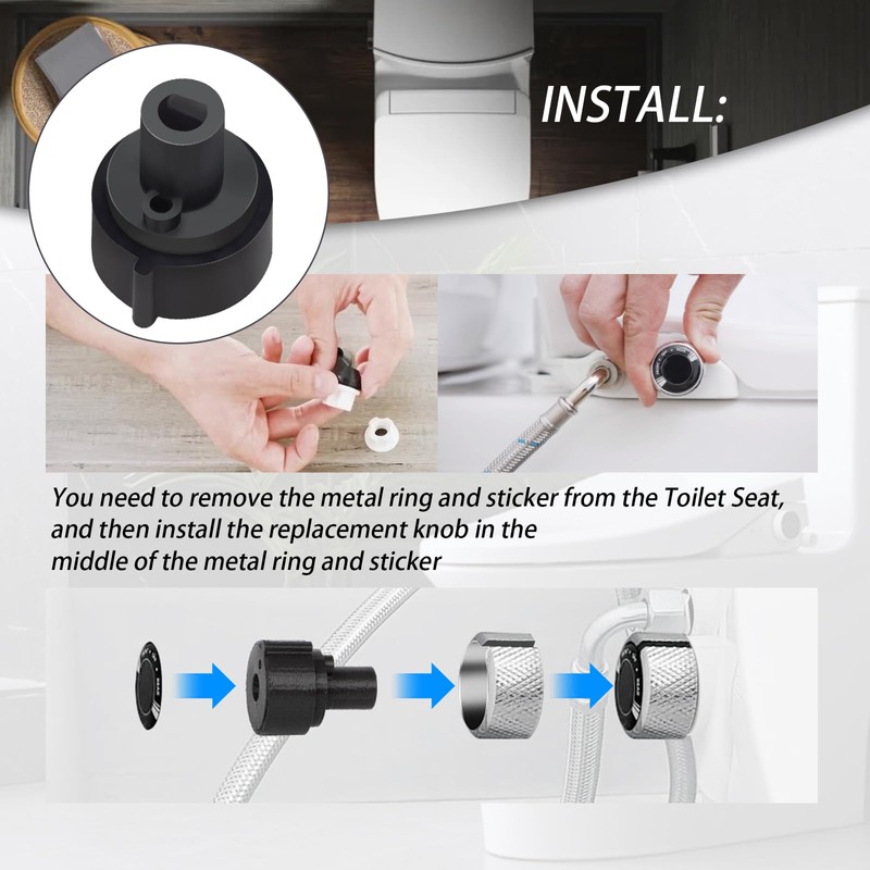 Ciuouient Replacement Knob Compatible with Brondell Bidet Toilet Seat Non-Electric