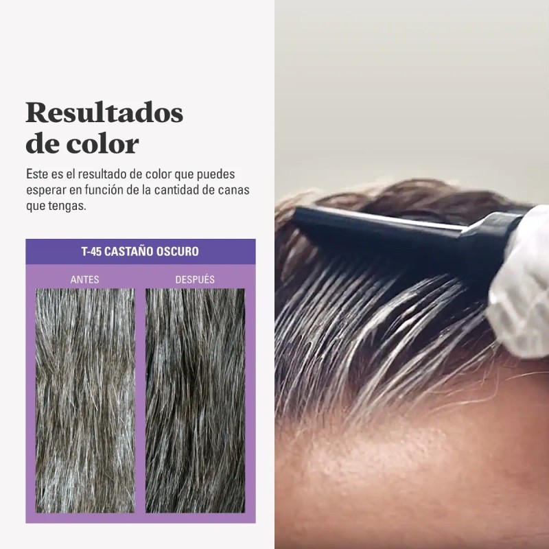 Tinte de Cabello Just for Men Control Gradual Castaño Oscuro