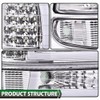 LQI Headlight Assembly Compatible with Chevy Silverado 1500 2500 1999-2002/Fit