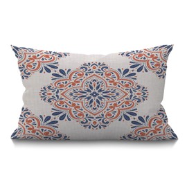 BGBDEIA Van Gogh Cushion Cover 30 x 50 cm Classic Arts Starry Night Farmhouse Sky Moon Rectangle Pillow Cases Home Decorative Cotton Linen Throw Pillow Cover for Bed Sofa 12x20 Inch