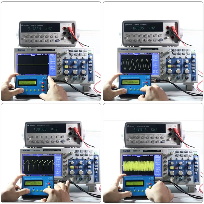 Mini DDS Signal Generator,1Hz-500kHz Multifunction Waveform Generator Signal Source with