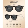 CARFIA Gafas de Sol Redondas para Mujer Rostro Pequeño Acetato