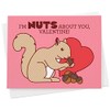 Cute Squirrel Valentine's Day Card - "I'm Nuts About You!"