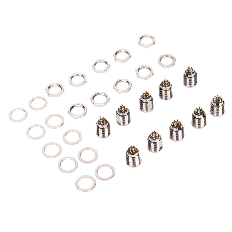 10 Set 6 Pin XLR Male Socket Base Stable Exquisite