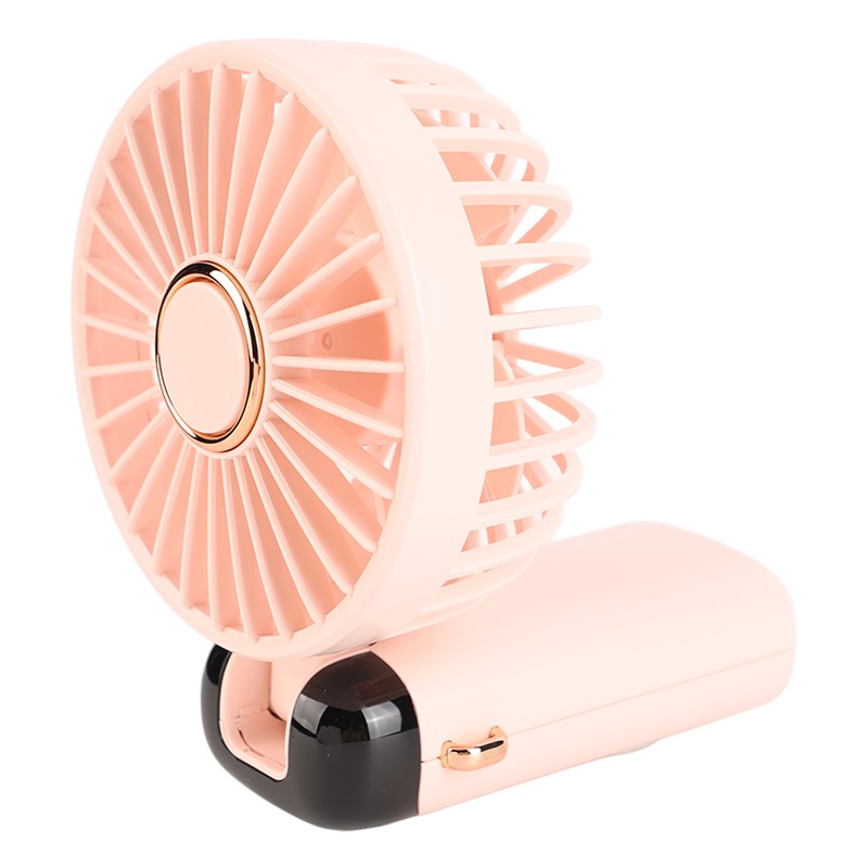 Mini Handheld Fan ABS Portable Digital Display USB Charging Foldable