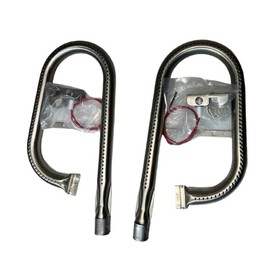 Gas Grill L & R Burner Kit for Ducane 1202 1204 1205 2002 2004 4002 Series Stainless Strapped Burners with ignitors