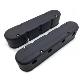 HRC LS Valve Covers LS1 LS2 LS3 LS6 LS7 Vintage Look Engine Swap Hidden Coils Black