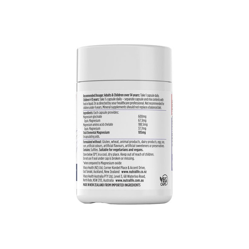 Nutra-Life Magnesium Hi-Zorb 60 Capsules