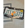 plate frame COMBAT VETERAN Black License Plate Frame Cover, Frame,