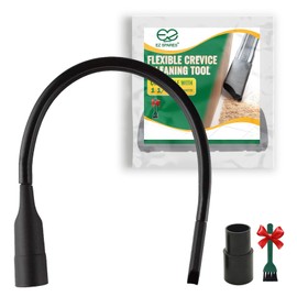 EZ SPARES 25-inch Flexible Vacuum Crevice Attachment Crevice Tool Crevice Brush Tool Kit for All 1-1/4" or 1-3/8"(32mm-35mm) Vacuum Hoses
