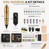 Wireless Rotary Tattoo Pen Kit for Body Art Practice –