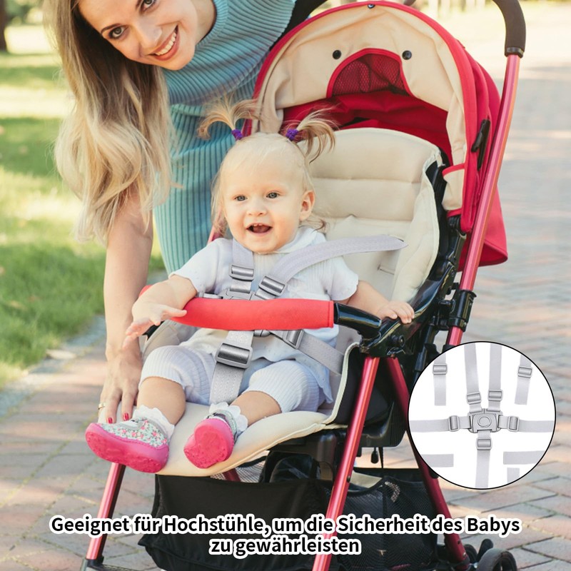 High Chair Strap, 5-Point Safety Belt for High Chairs and
