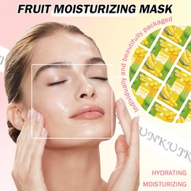 JunKuJK JunKuJK 10PCS Hydrating Facial Sheet Mask,Moisturizing Face Masks Skincare Gift Set,Long Lasting Face Mask Skin Care & Facial Mask Kit for All Skin Types 05