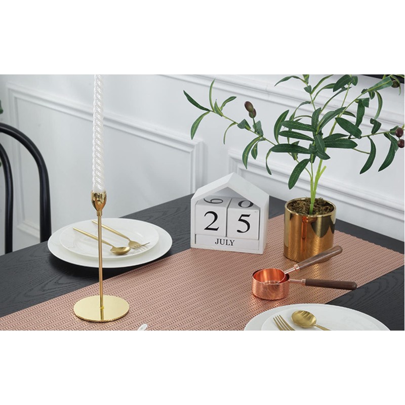 Hosoncovy PVC Hollow Table Runner Non-slip Decorative Table Mats Placemat